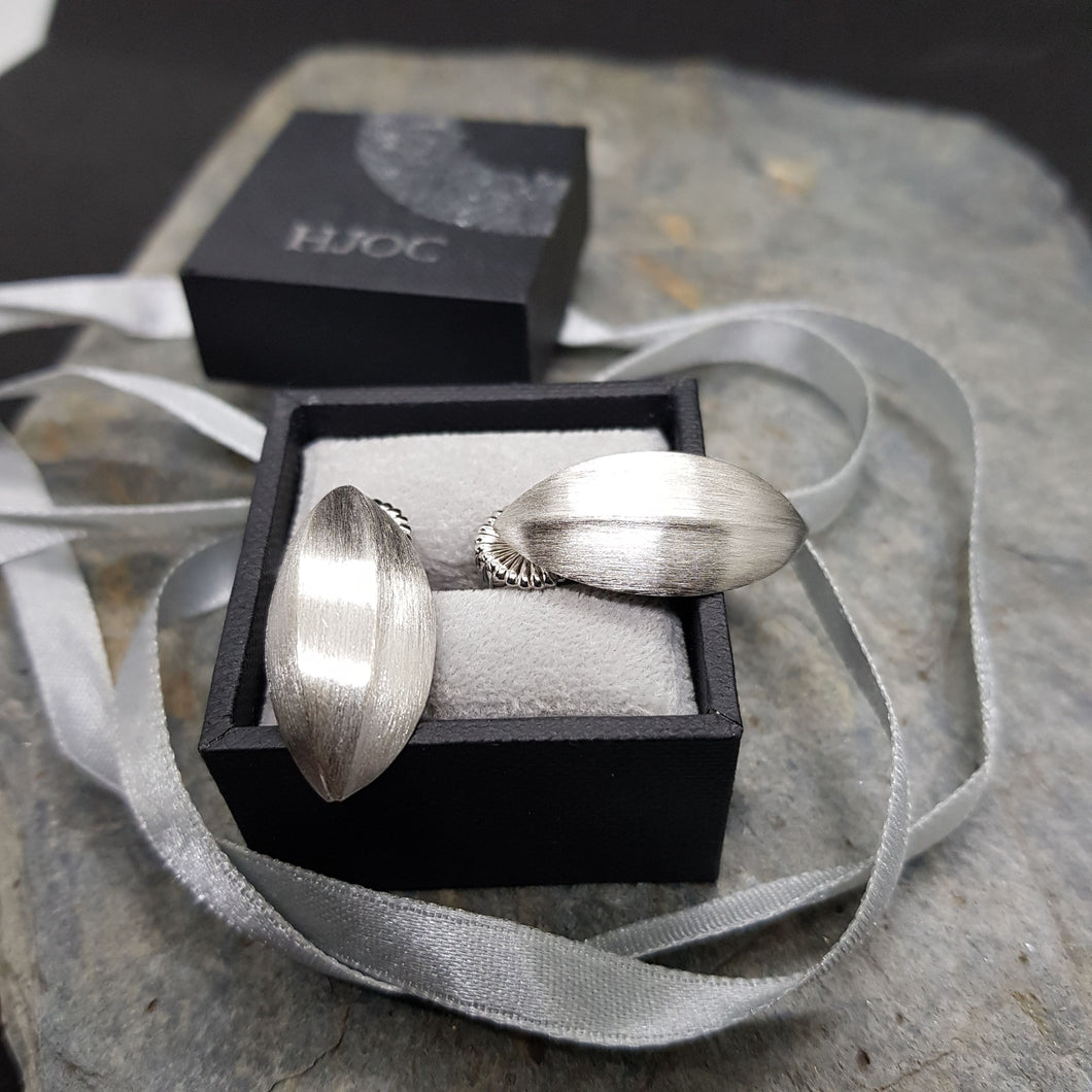 Seed Pod Earrings Satin
