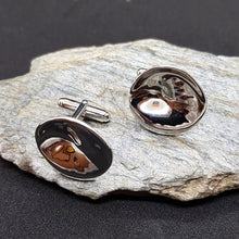 Load image into Gallery viewer, Lotus Cufflinks
