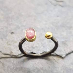 Whimsical Pink Tourmaline Ring