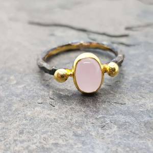 Whimsical Rose Quartz Ring