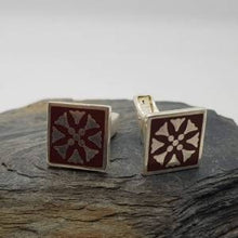 Load image into Gallery viewer, Square Enameled Cufflinks
