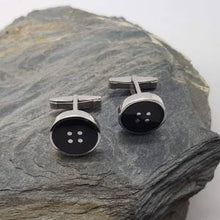 Load image into Gallery viewer, Button Enameled Cuff Links
