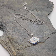 Load image into Gallery viewer, Blue Bird Flight Pendant With Sterling Silver Chain
