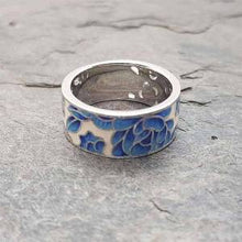 Load image into Gallery viewer, Blue Rose Garden Ring
